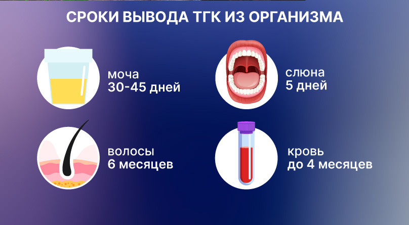 Анализ мочи на продукты распада ТГК.