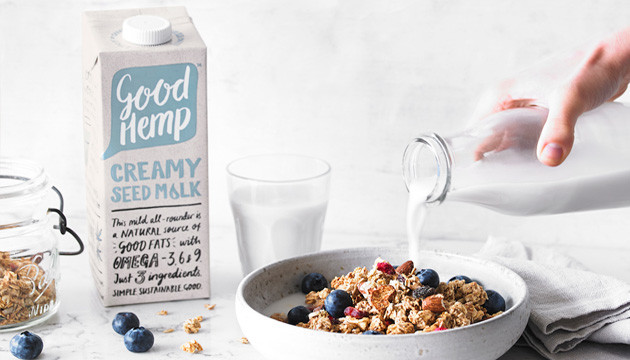 Покупное конопляное молоко